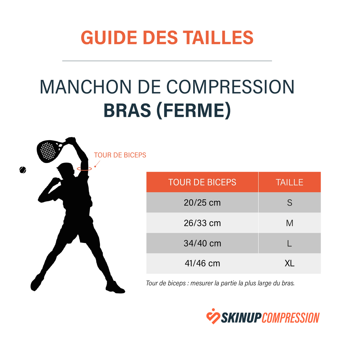 Manchon de bras Compression ferme FLEXUP®