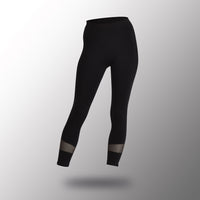 Legging ajouré sous fond gris