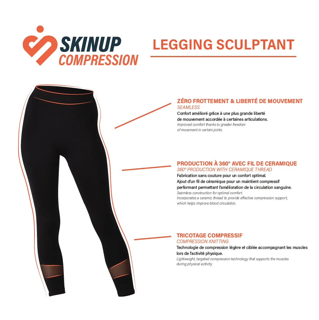 Visuel technique du legging ajouré 