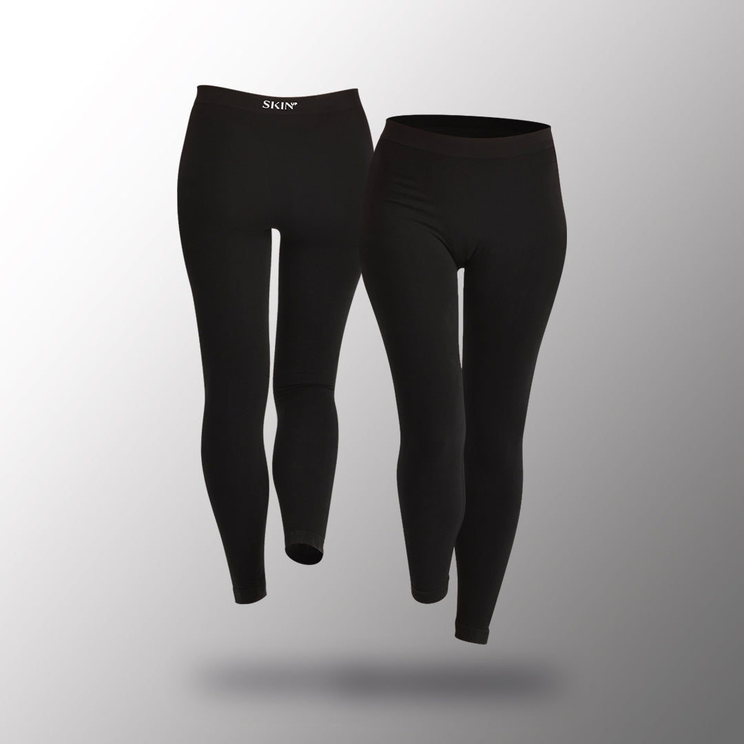 Legging en coton bio sous fond gris