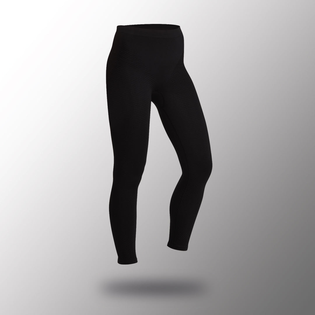 Legging effet massant sous fond gris