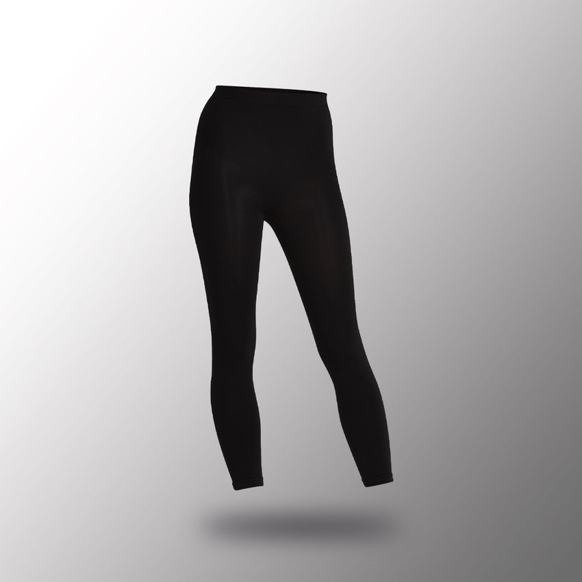 Legging effet sculptant sous fond gris