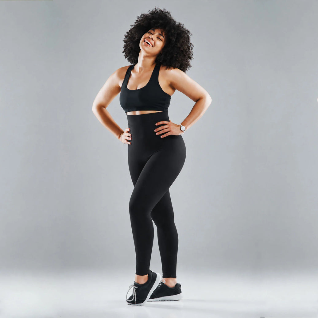 Legging femme taille haute - compression modérée  FLEXUP®