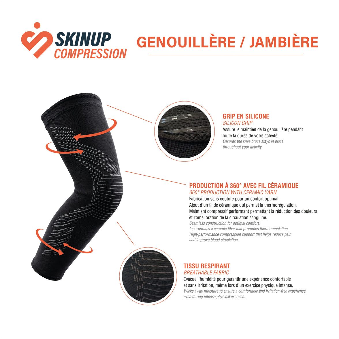 Visuel technique de la jambière de compression flexup